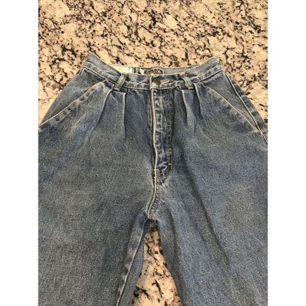 Vintage Bonjour Womens Jeans Size 5 100% Cotton Waist 22" Inseam 27" Petite Mom